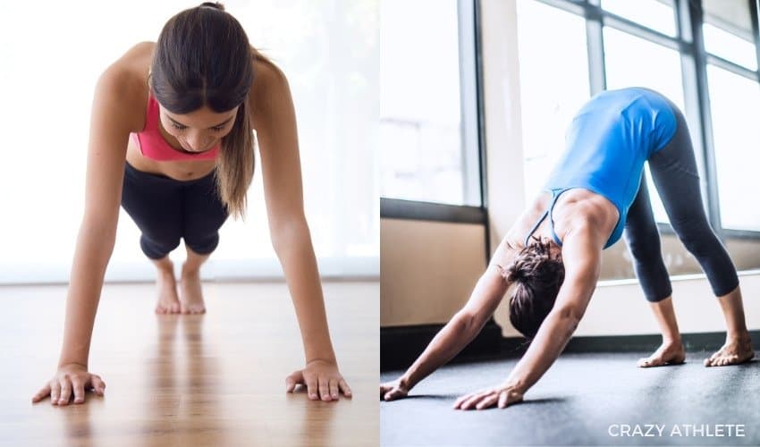 30 At-Home Workout Moves For All Fitness Levels - Plank to downward dog
