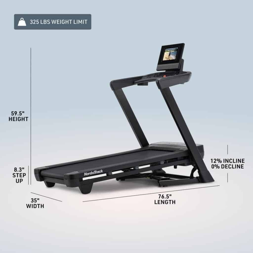 NordicTrack T Series 10 specs and features chart