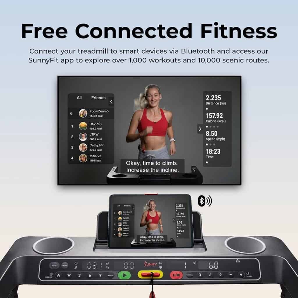 Sunny SF-T723030 Treadmill App and Connectivity