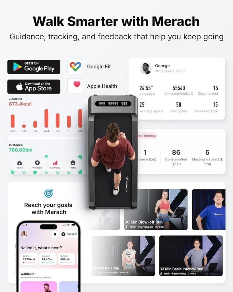 MERACH UltraWalk W60 Plus App and Connectivity