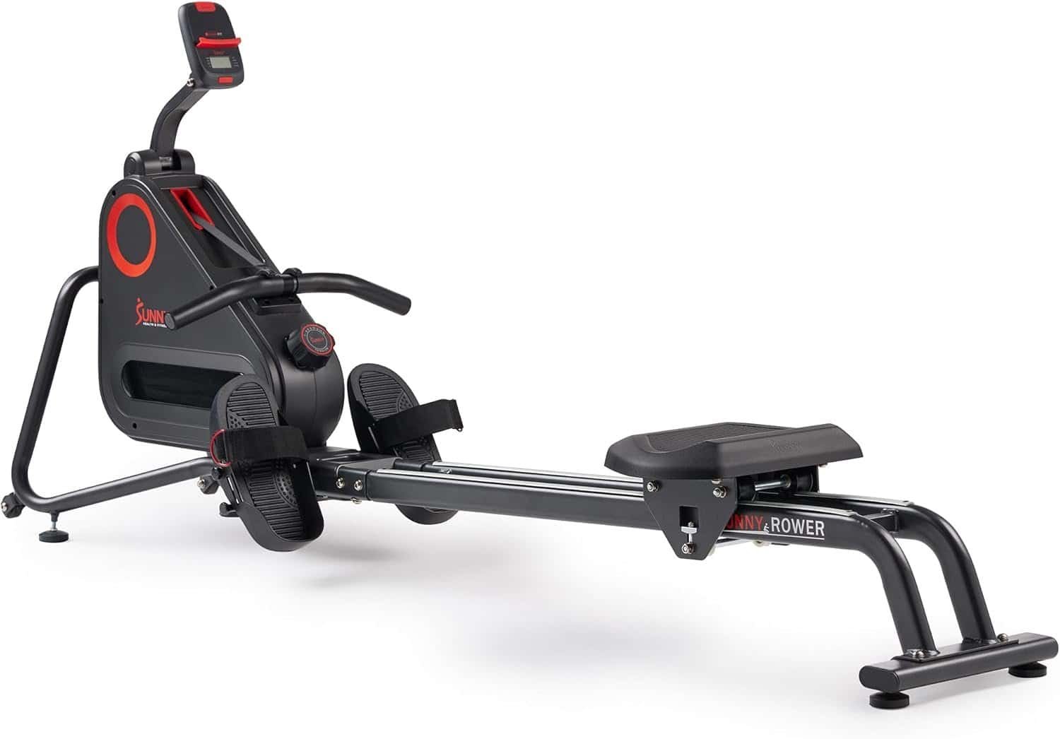 Sunny Health & Fitness Smart Dual-Rail magnetic rowing machine