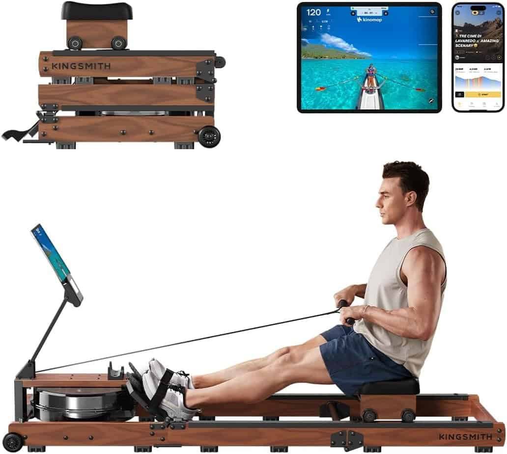 KINGSMITH WR3L tri-fold water rowing machine