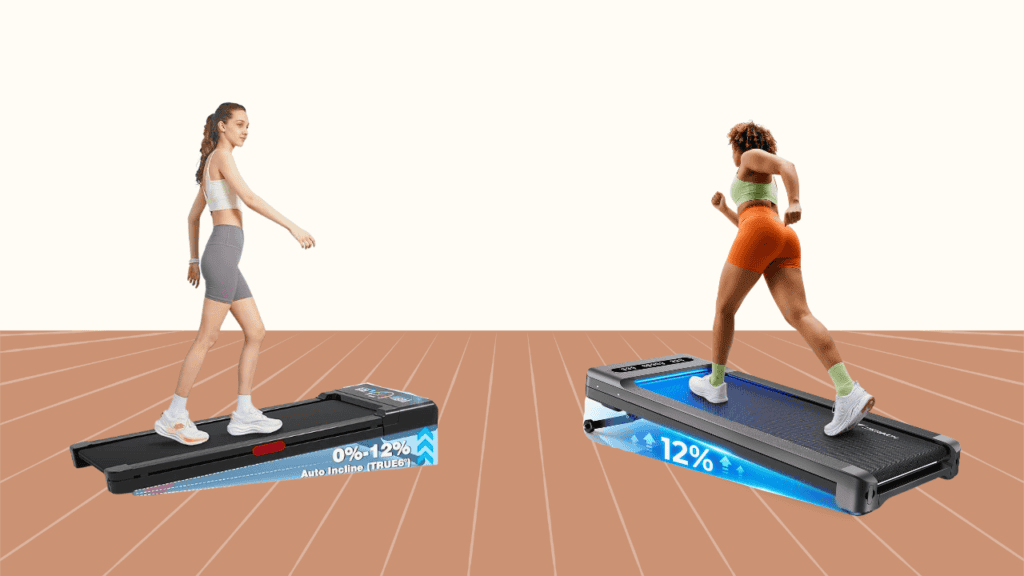 Merach W60 Plus vs Trailviber walking pad side by side