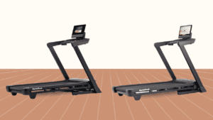 NordicTrack T Series 10 and T Series 16 treadmills side by side